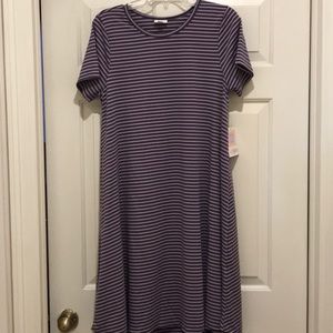 LuLaRoe Carly dress- purple/med